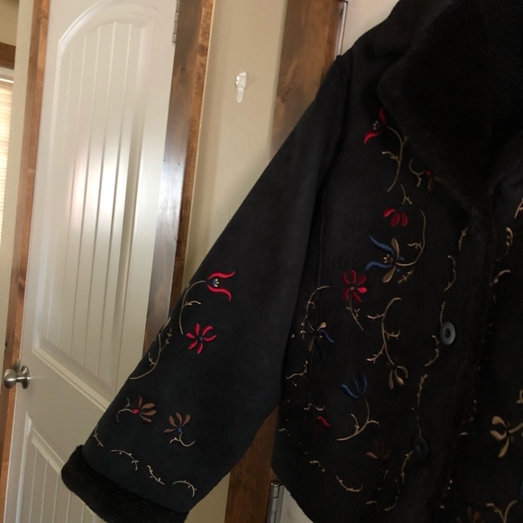 VINTAGE - NWOT - Relativity Black Embroidered Jacket Size XL - Picture 3 of 7
